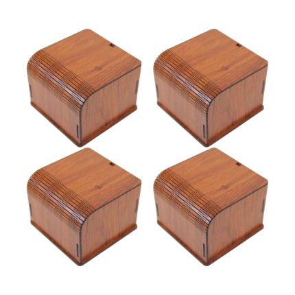 جعبه ساعت مدل چوبی فنری بالشتک دار بسته 4 عددی