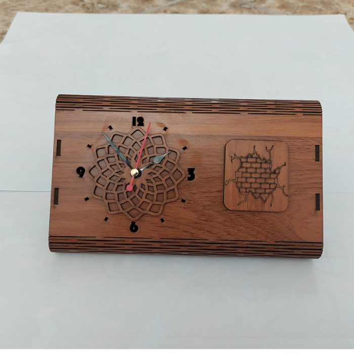 ساعت رومیزی مدل چوبی GALAXI