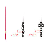 عقربه ساعت دیواری مدل 12 مجموعه 3 عددی