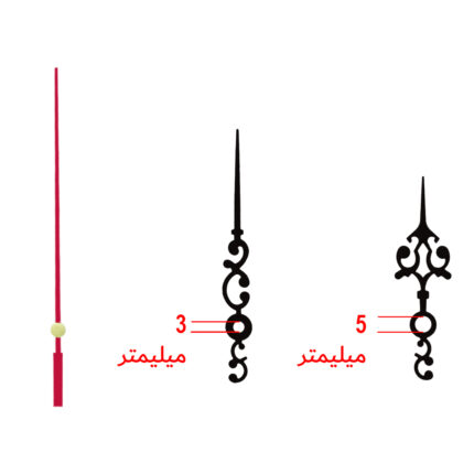 عقربه ساعت دیواری مدل 12 مجموعه 3 عددی