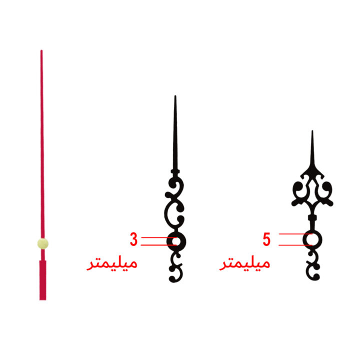 عقربه ساعت دیواری مدل 12 مجموعه 3 عددی