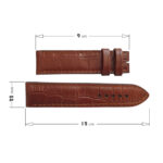 بند ساعت مچی مدل چرم طبیعی