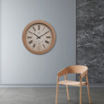 ساعت دیواری تیک مدل چوبی 7305