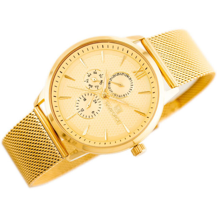 ساعت مچی عقربه ای مردانه نیوی فورس کد NF3003M-G-G