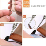 پین بند ساعت مچی مدل PN 20 بسته 4 عددی به همراه ابزار تعویض پین بند ساعت