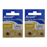 باتری ساعت اکسل مدل LR621 بسته 4 عددی