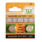 باتری ساعتی تی اند ای مدل LR 1130 AG10 بسته 2 عددی