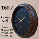 ساعت دیواری تیک مدل کیلومتری 518