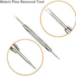 پین بند ساعت مچی مدل PN 24 بسته 4 عددی به همراه ابزار تعویض پین بند ساعت