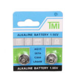 باتری ساعت تی ام آی مدل LR44 A76 357 AG13 بسته 2 عددی