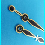 عقربه ساعت دیواری مدل روستیک 15CM بسته دو عددی