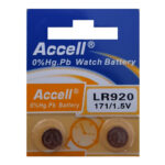 باتری ساعت اکسل مدل LR 920 بسته 2 عددی