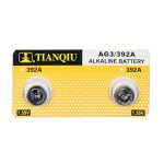 باتری ساعتی تیانکیو مدل AG3 LR41 392 بسته 2 عددی